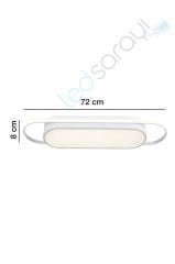 Milica Modern Led Avize Plafonyer 80 Watt 3 Renk