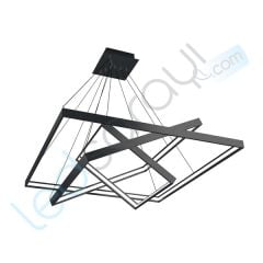 Dekoratif Kare Saturn Modern Led Sarkıt Linear Armatür